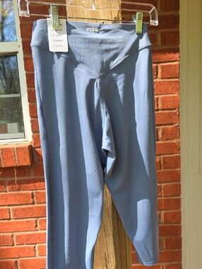 Victoria's Secret PINK Dusty Blue Capri Leggings